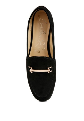 London Rag Solid Colored Faux Suede Loafers
