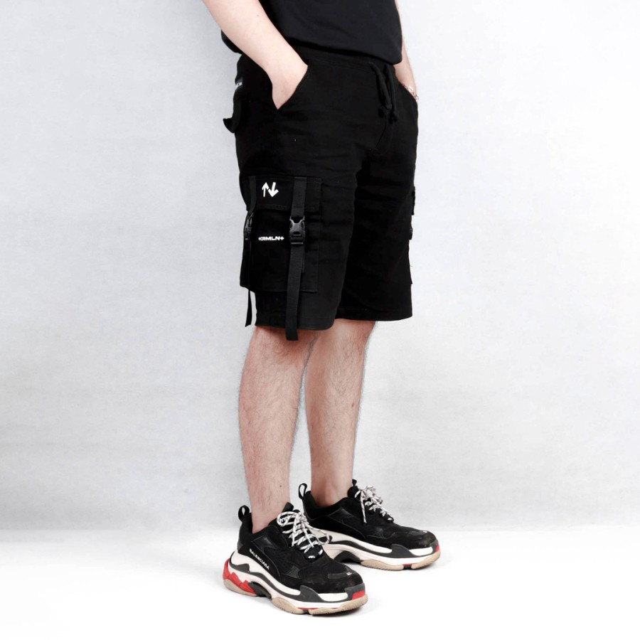 KREMLIN Celana Pendek Cargo Pants - Urban - Black