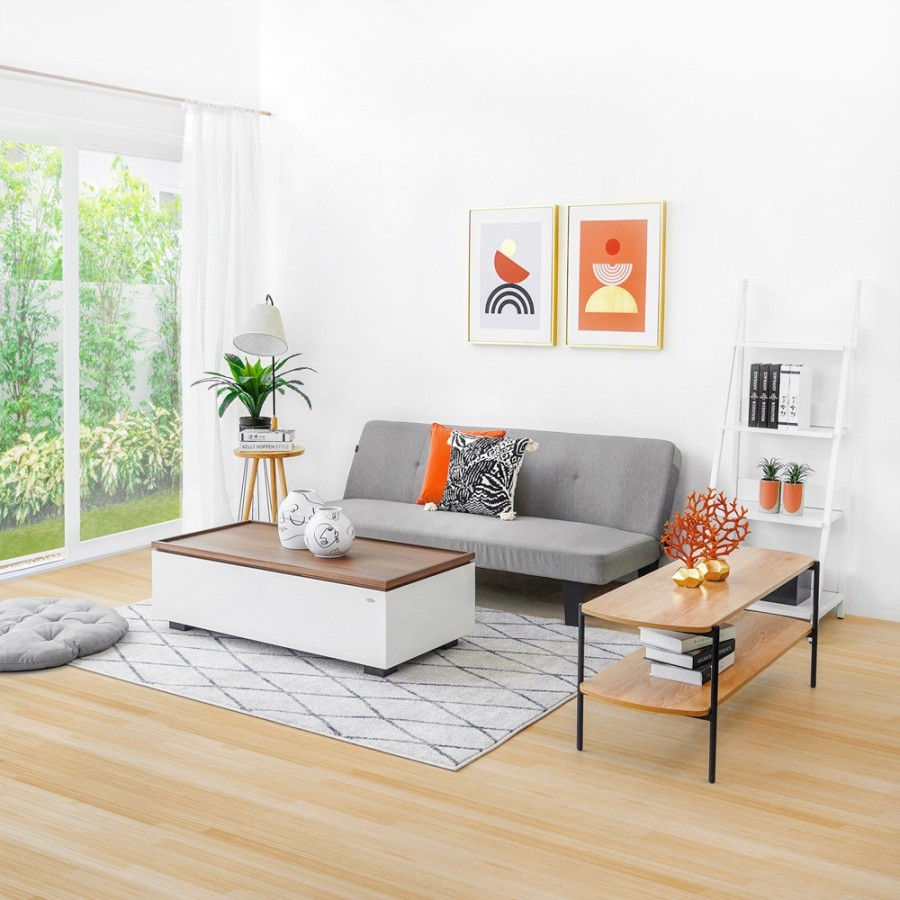 OAKLAND SOFA TIDUR FABRIC - ABU-ABU