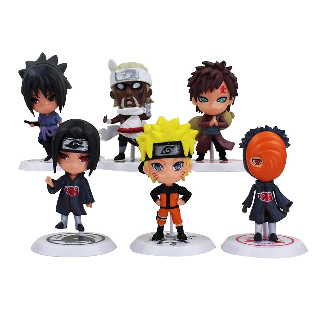 Action Figure Naruto 6 PCS - Model 19 - No Color