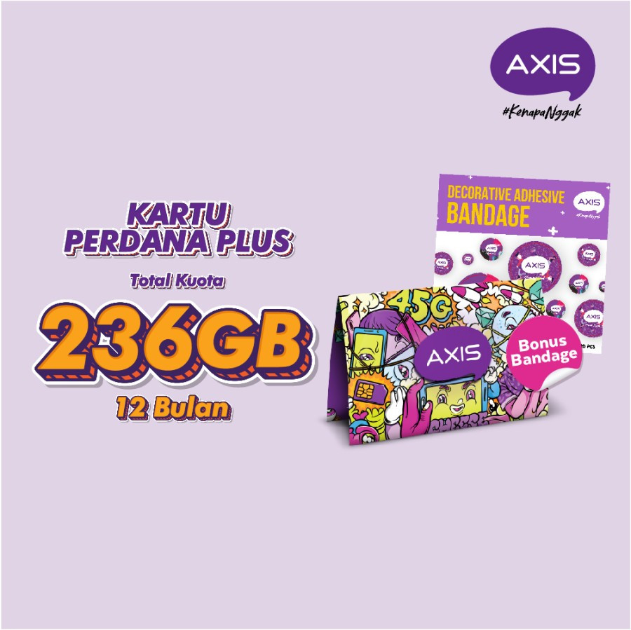 AXIS Kartu Perdana Plus 36GB 12 bulan