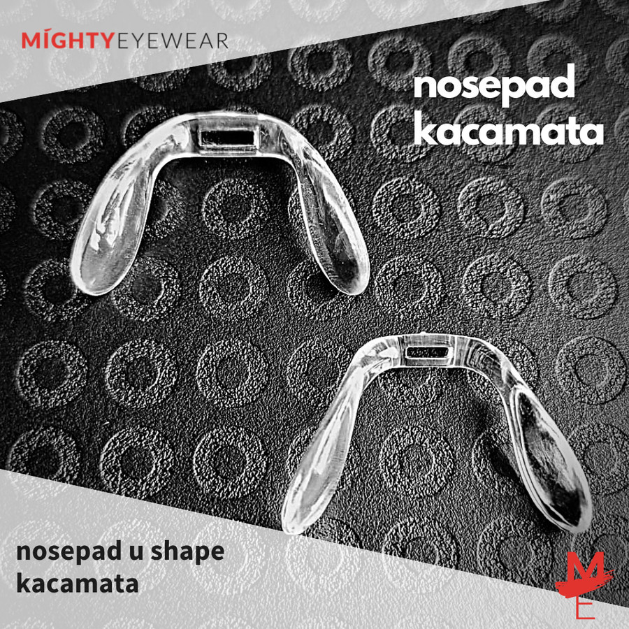 Nosepad plastik Nose pad sambung penyangga kacamata U shape cabang