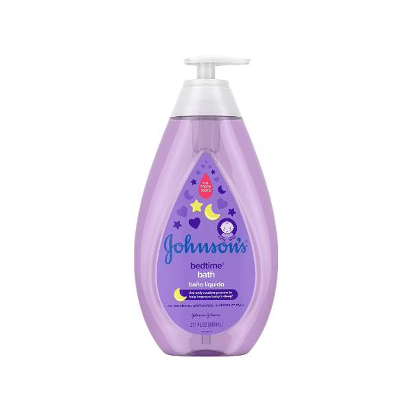 Johnson's Bedtime Baby Bath with Soothing NaturalCalm Aromas, Hypoallergenic & Tear-Free Liquid Baby Bath Formula