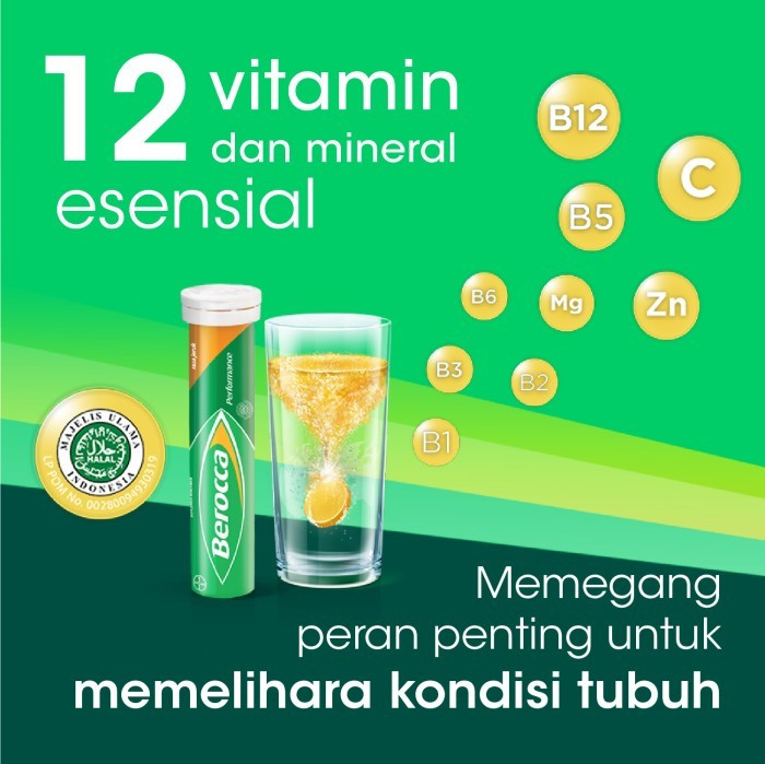 Berocca Multivitamin B kompleks 10 Tab x 2 Unit