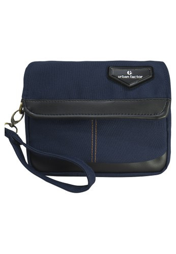 Buckup Kanvas Clutch Hand Bag Navy