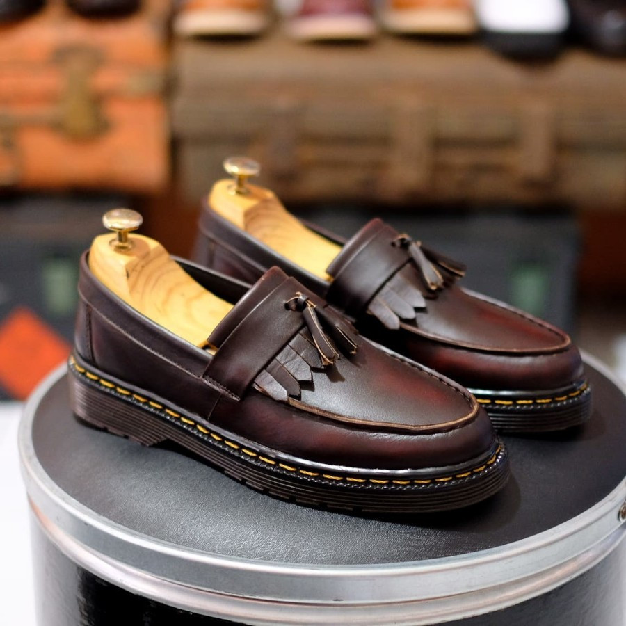 AZCOST LOAFER TASSEL - BURGUNDY