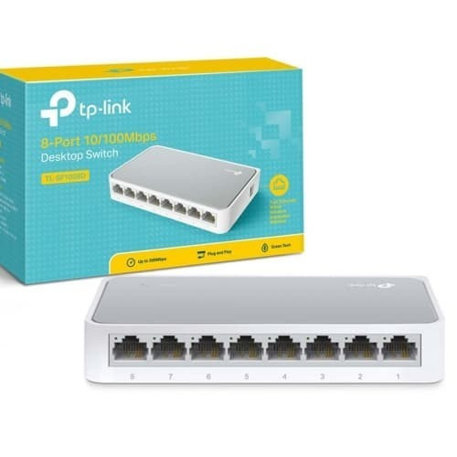 Tp-link TL-SF1008D 8-Port 10/100Mbps Desktop Switch Internet