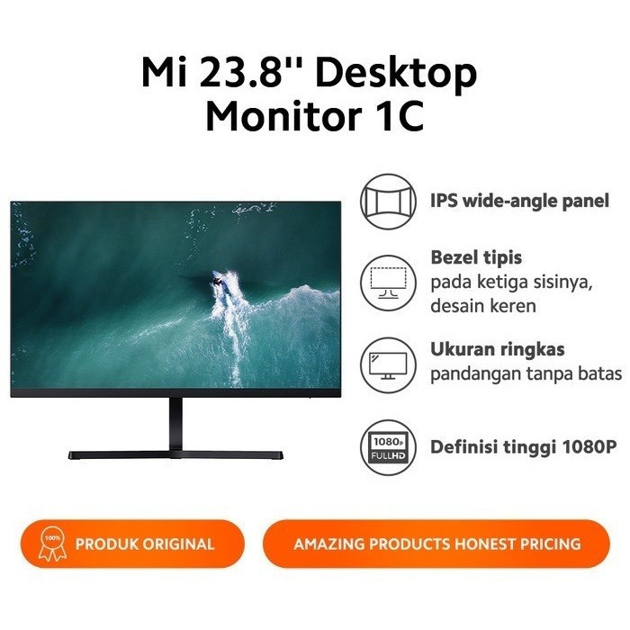 Xiaomi Mi 23.8 Inch Desktop Monitor 1C - Monitor 24 inch Xiaomi