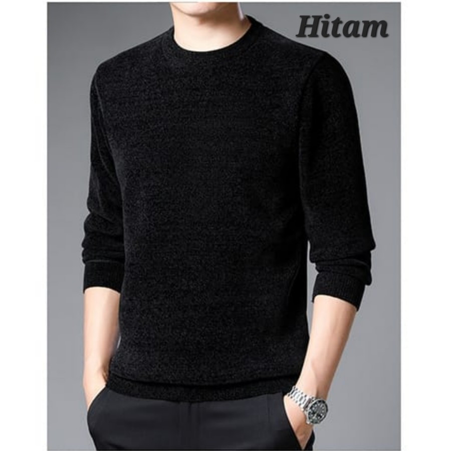 Sweater Pria Musim Dingin / Long John 05 - Hitam