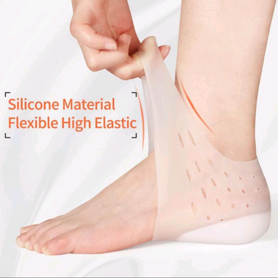 Silicone Heel Pad 02 deker tumit bantalan tumit cedera
