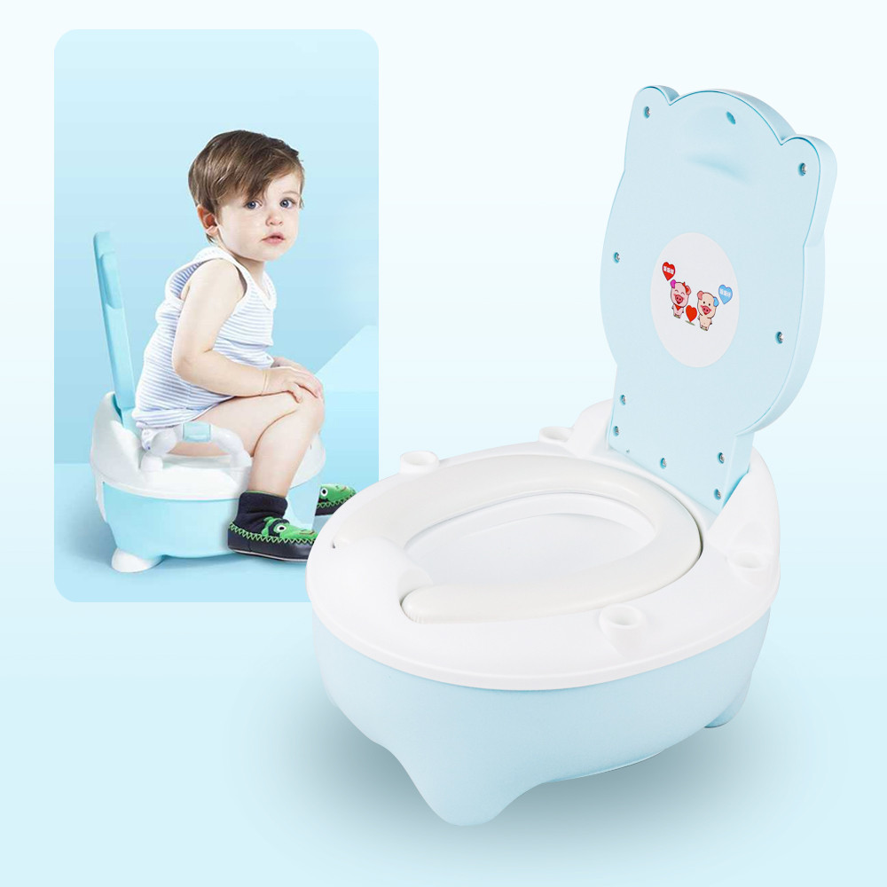 FANG Potty Seat Baby Kid Trainer Toilet Latihan WC Duduk Anak - FG001 - Blue
