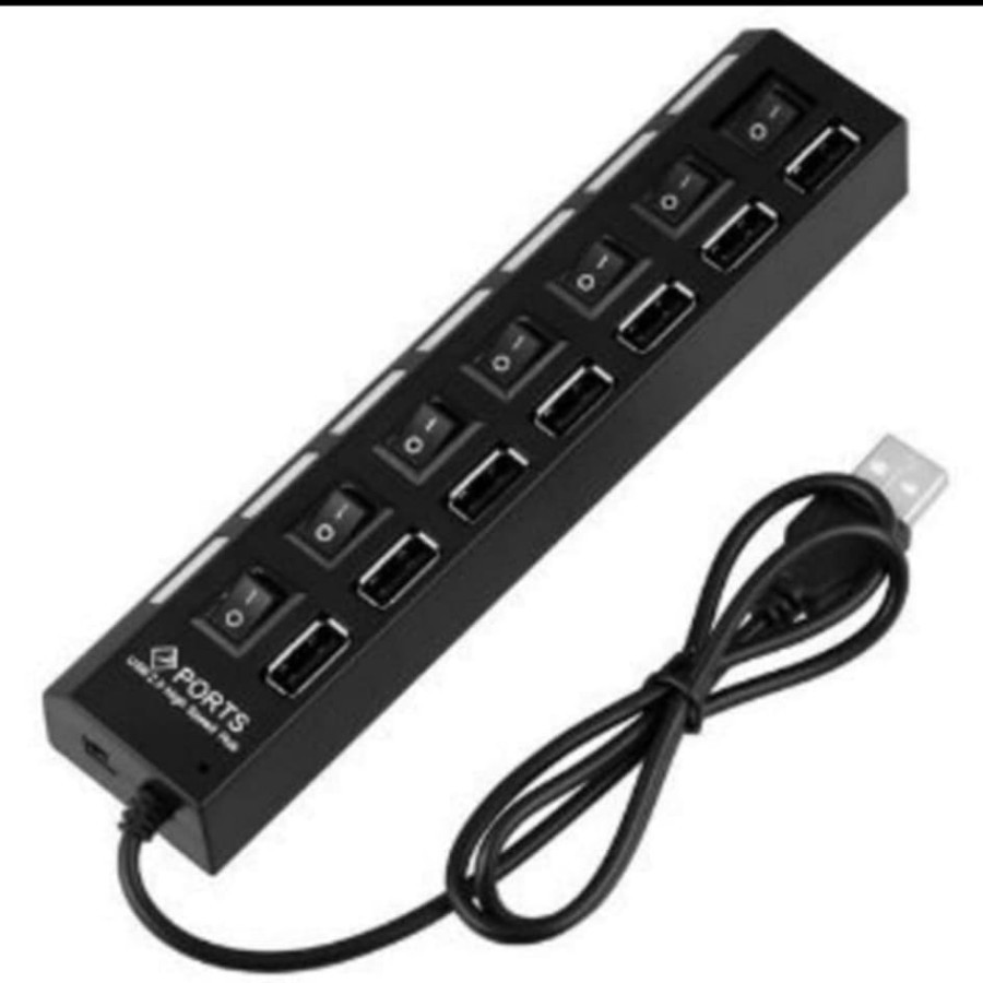 Colokan Hub Usb 7 port I Laptop Komputer Suport Windows