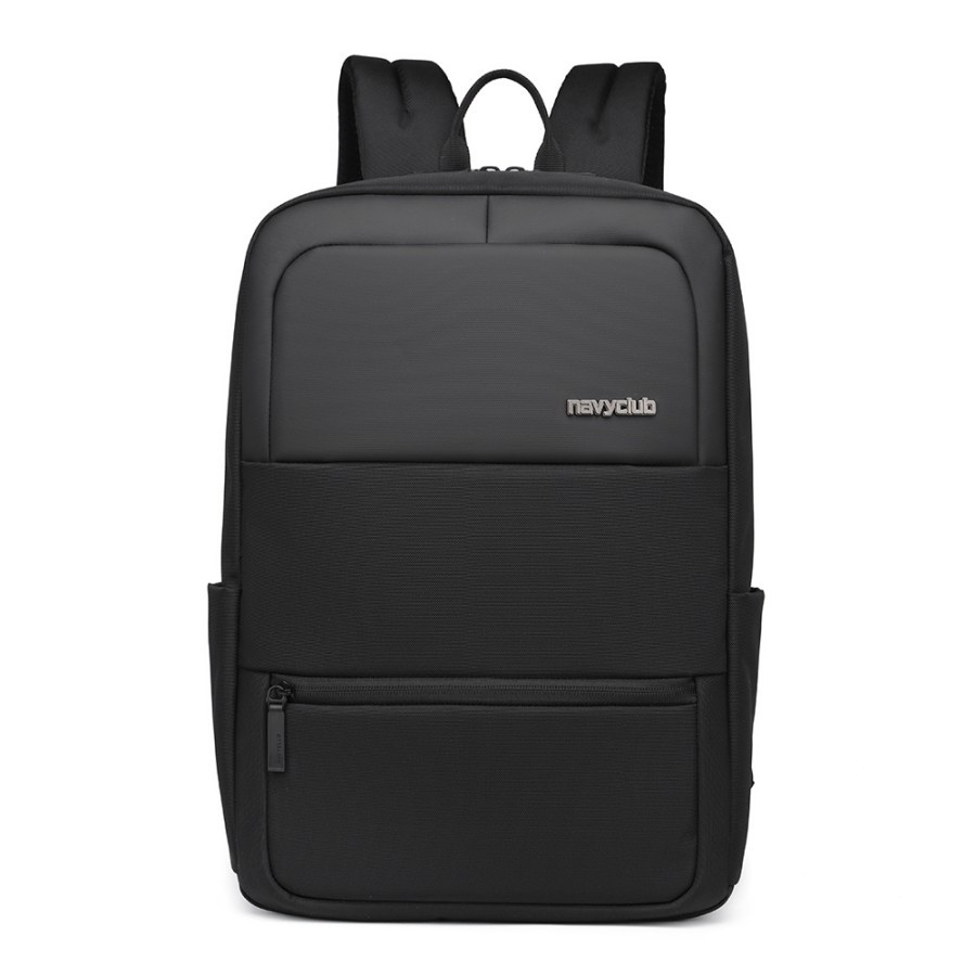 Tas Ransel Laptop Navy Club HEG Tas Pria Wanita Backpack Up to 14 inch - Abu-abu