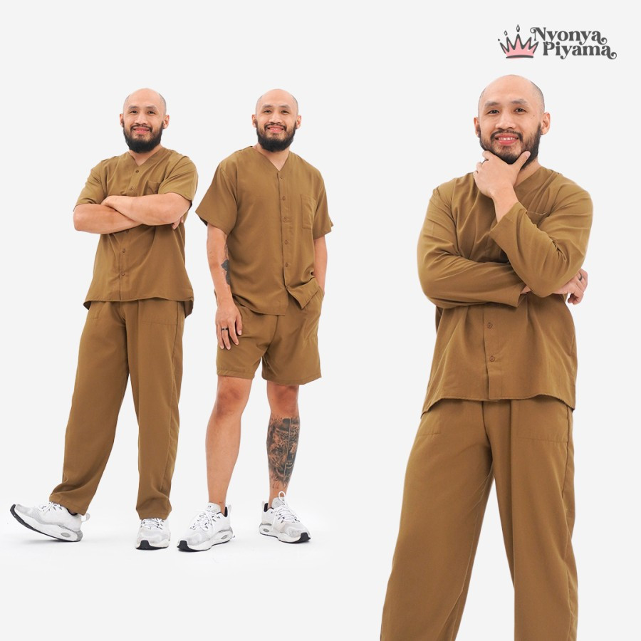 Piyama Poly Bamboo Piyama Pria - Callisto Oversized Cozy