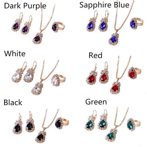 Set Perhiasan Pesta Water Drop