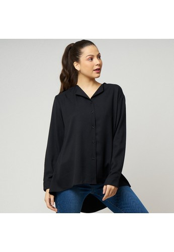 Monellina 601045 Kemeja Oversize Wanita Lengan Panjang