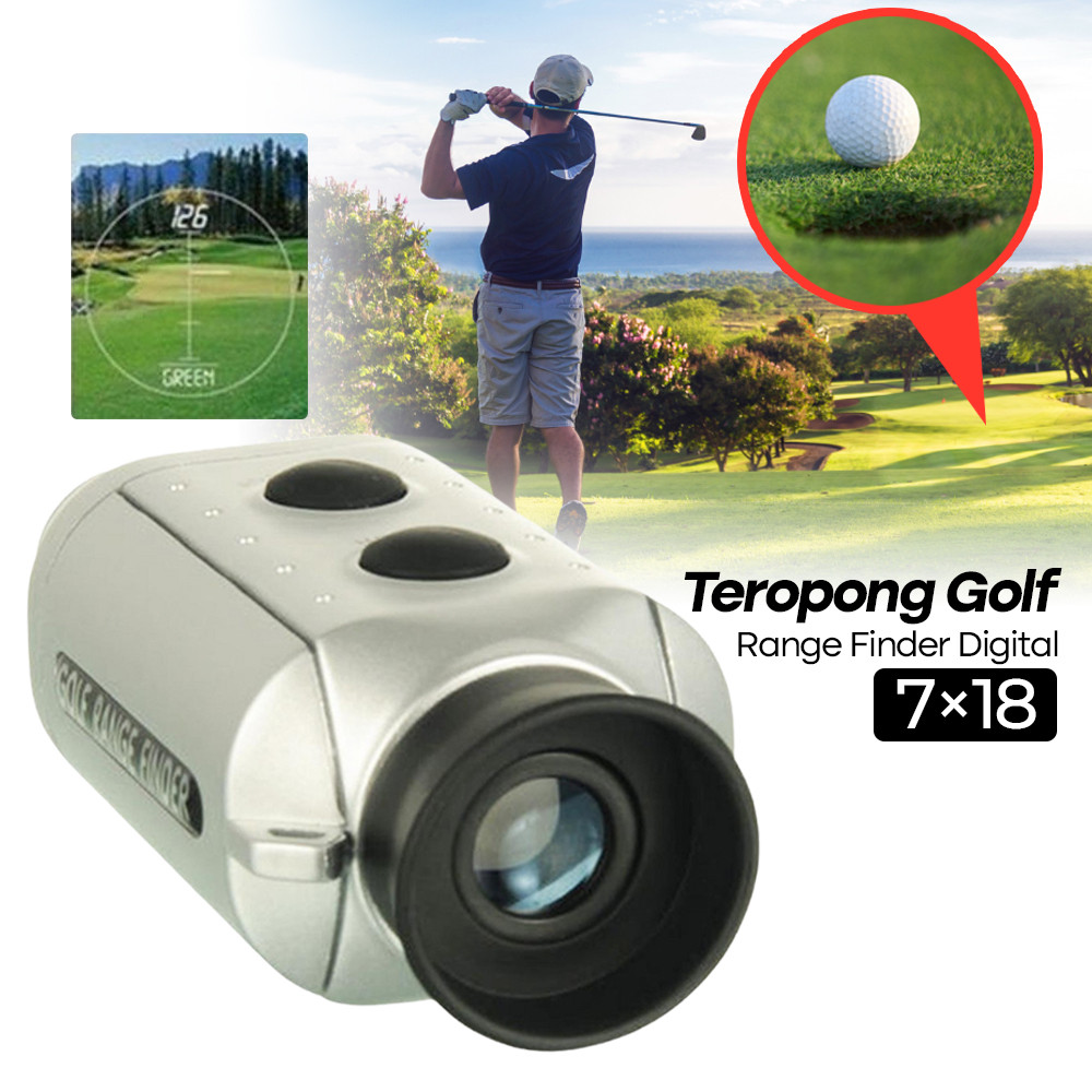 ADVANTAGE Teropong Golf Range Finder Digital 7x18 - AD-964 - Silver