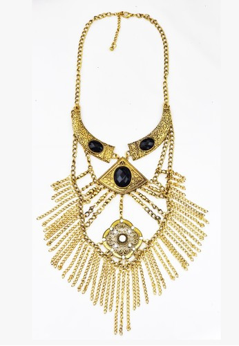 Ethnic Boho Necklace Kalung Wanita Gold