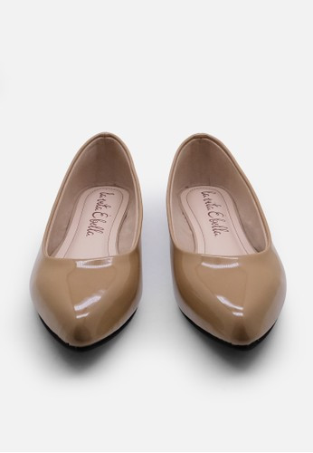 Candy Pointed Toe Ballerina Flat Shoes Wanita