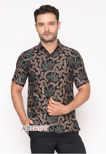 Patuk Ijo Kemeja Batik Premium Pria Lengan Pendek Slimfit Elegan