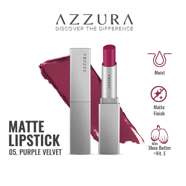 Azzura Matte Lipstick Purple Velvet 05