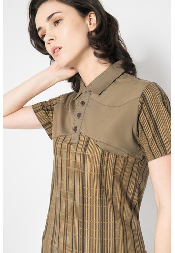 LGS - Kaos Polo Wanita - Salur - Coklat Cerah - Slim Fit