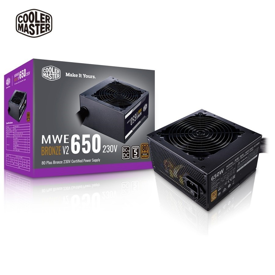 Cooler Master PSU MWE Bronze 650 V2 80 Plus - Power Supply 650W